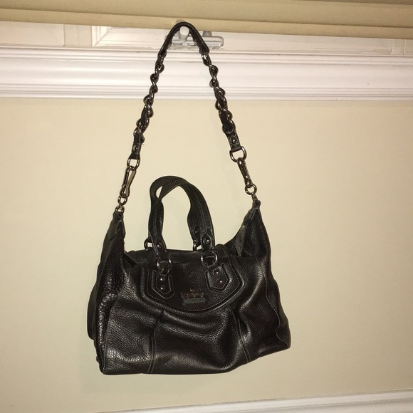 A Coach satchel with a shoulder strap. - Picture 3 of 11